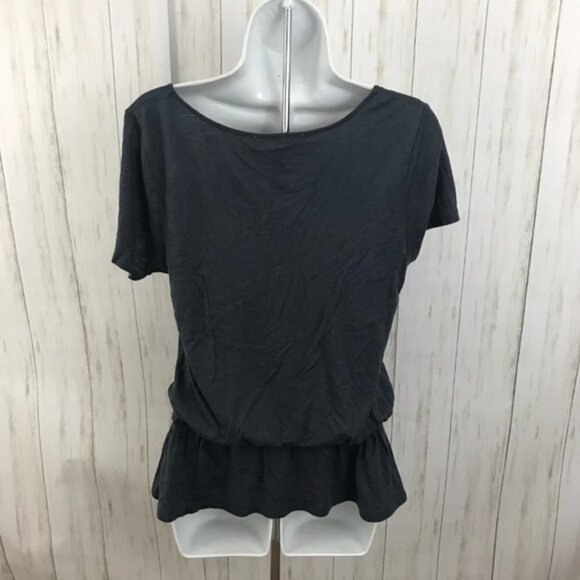 Soft Joie Washed Navy Pima Cotton Modal Top Size Small - Picture 4 of 6